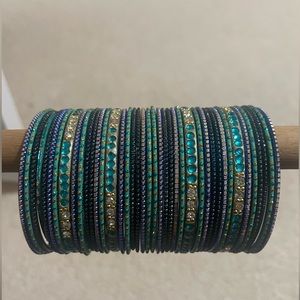 Blue and Teal Bangles